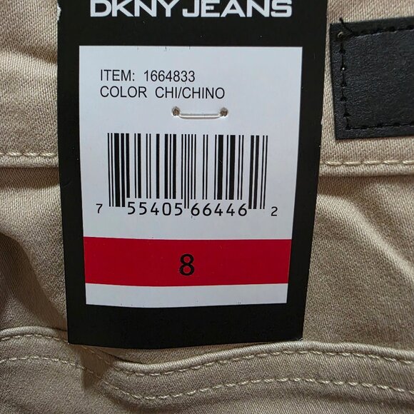 DKNY Jeans Denim Bermuda Mid Rise Cuffed Short Stretch Women's Size 8 Chino - Picture 5 of 11